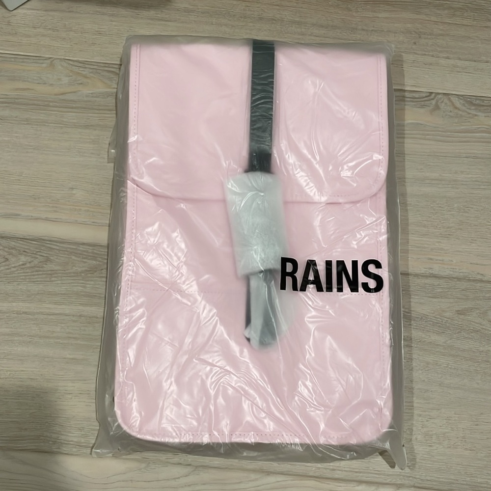 NWT Rains Backpack Mini W3 Candy Color (Light Pink) - Picture 3 of 5